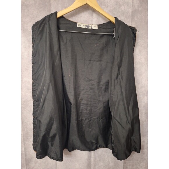 Vintage Scala Pure Silk Sequin Cardigan Sz L/XL Holiday Party Event Christmas - Picture 11 of 11